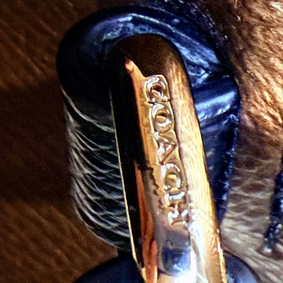 Coach Black and Bronze Satchel - Picture 15 of 15